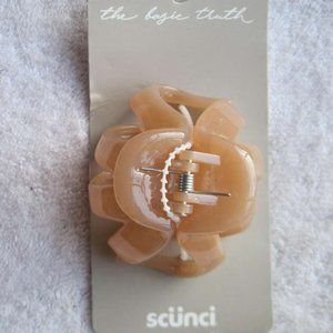 Scunci Basic Truth Beige Blonde Medium Spider Octopus Plastic Jaw Claw Clip 2.5"